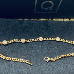 Diamonique Curb Link Bracelet